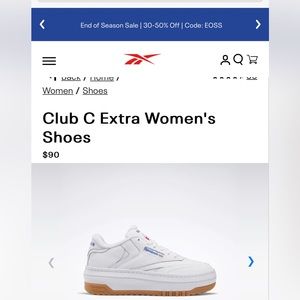 CLUB C EXTRA WOMENS SHOES - REEBOK